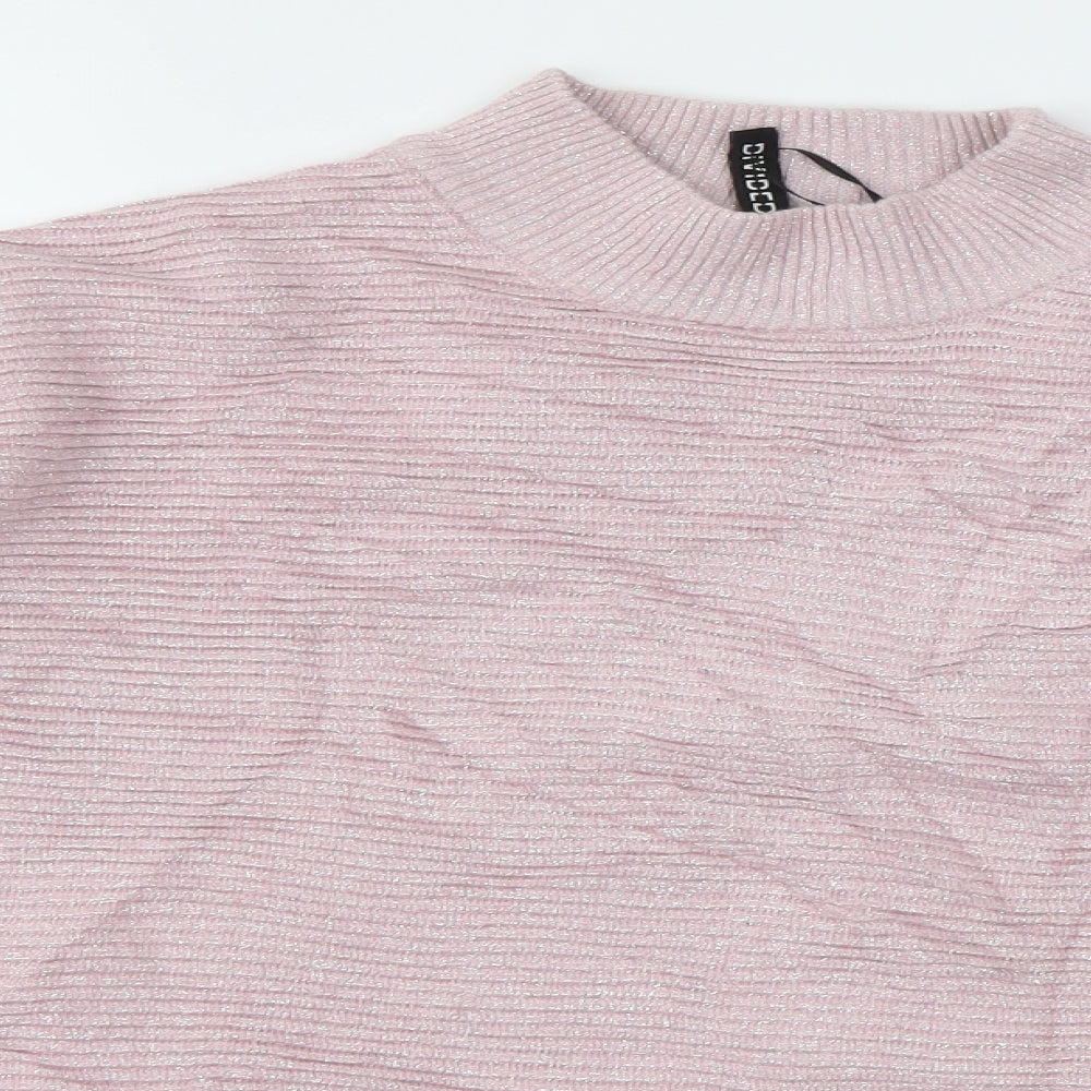 Womens UK Size M H&M Pink Pullover Jumper