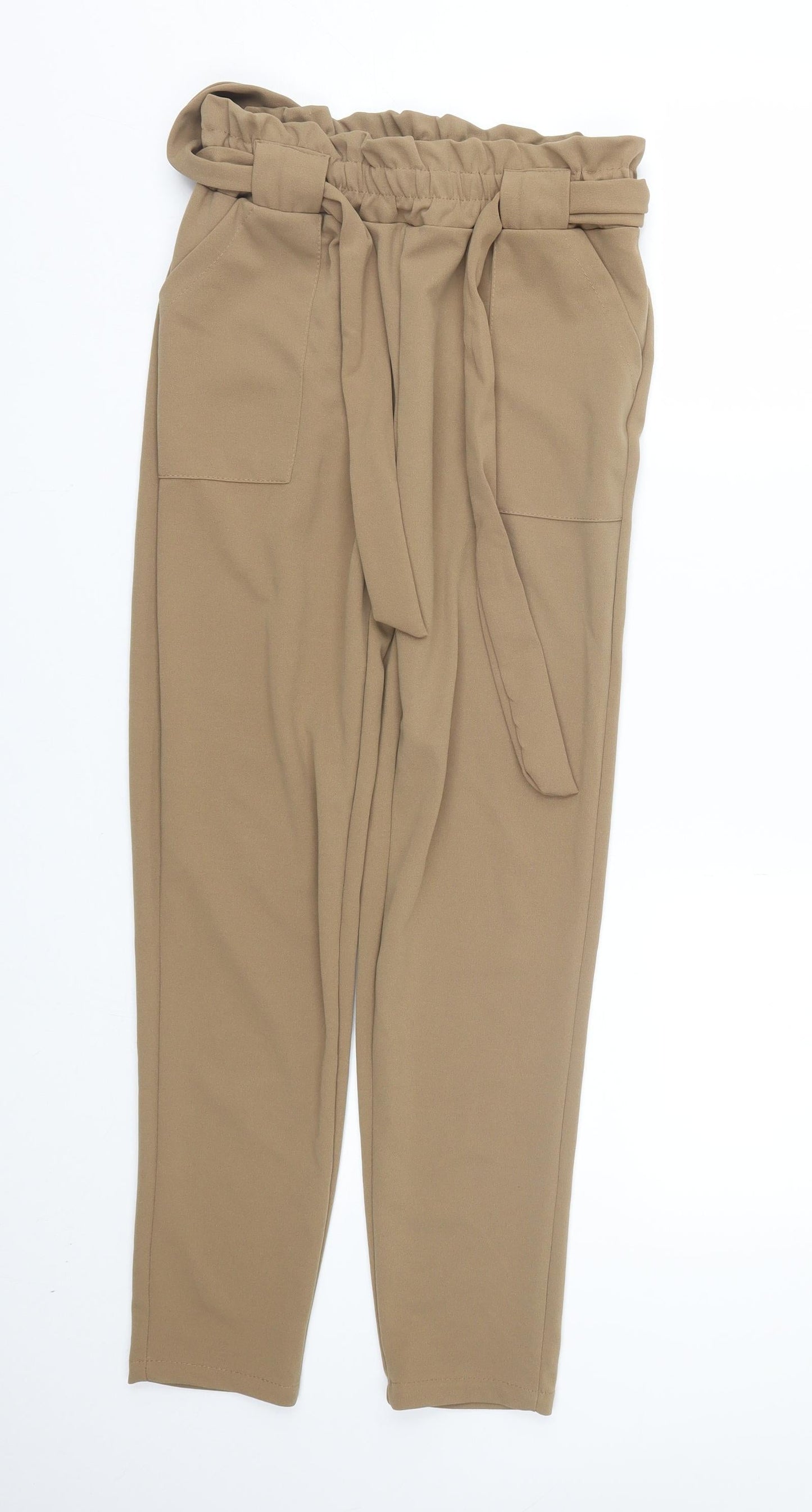 Womens UK Size 10 Made in Italy Regular Fit  Brown Trousers