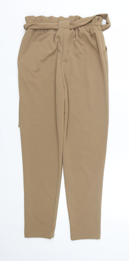 Womens UK Size 10 Made in Italy Regular Fit  Brown Trousers