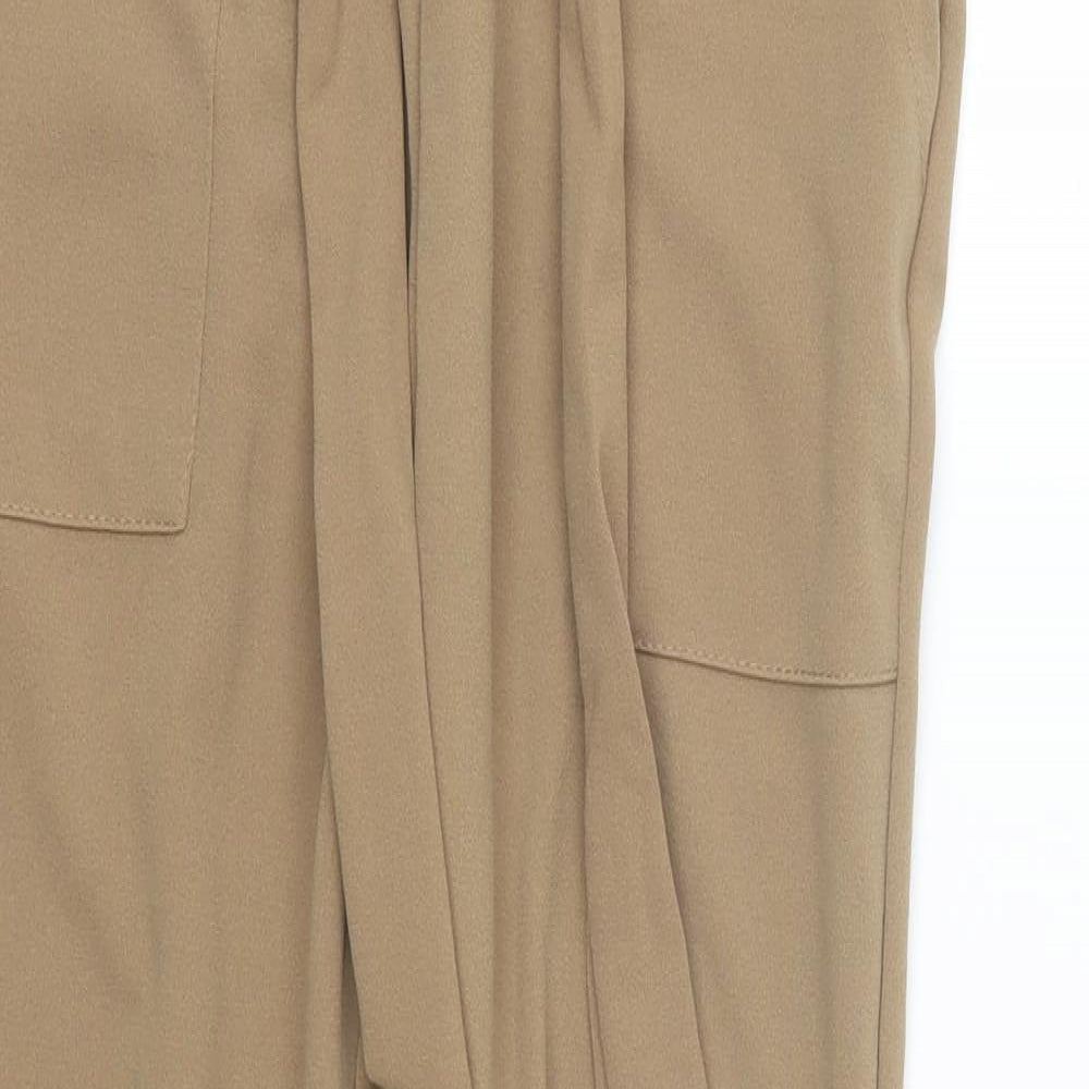 Womens UK Size 10 Made in Italy Regular Fit  Brown Trousers
