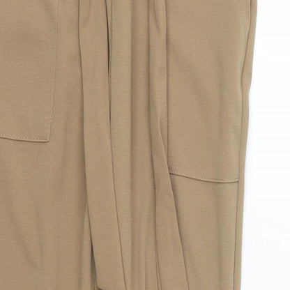 Womens UK Size 10 Made in Italy Regular Fit  Brown Trousers