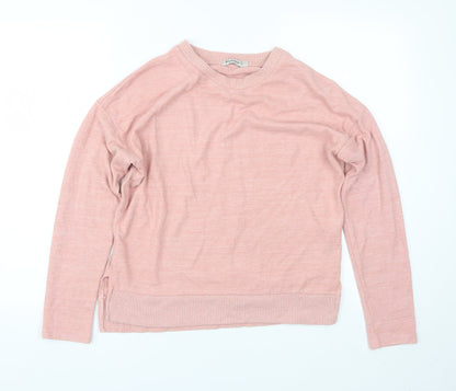 Womens UK Size S Astradivarius Pink Pullover Jumper