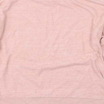 Womens UK Size S Astradivarius Pink Pullover Jumper