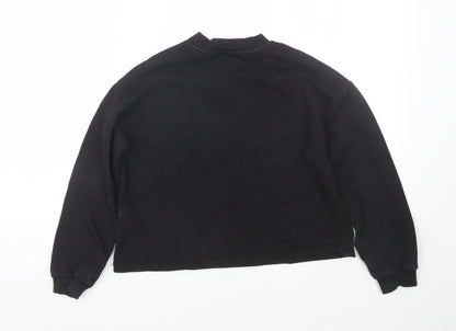River Island Girls Black   Pullover Sweatshirt Size 9-10 Years