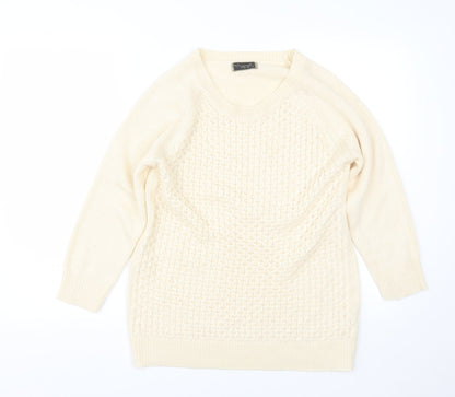Womens UK Size S Originals Beige Pullover Jumper