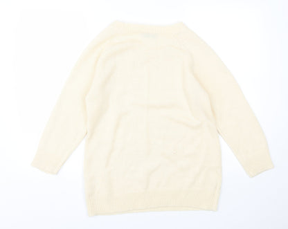 Womens UK Size S Originals Beige Pullover Jumper