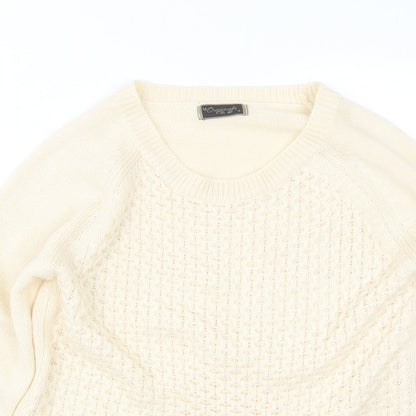 Womens UK Size S Originals Beige Pullover Jumper