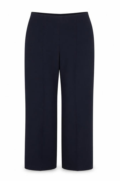 Front view of Autonomy women’s blue trousers, size UK 12, 23-inch leg