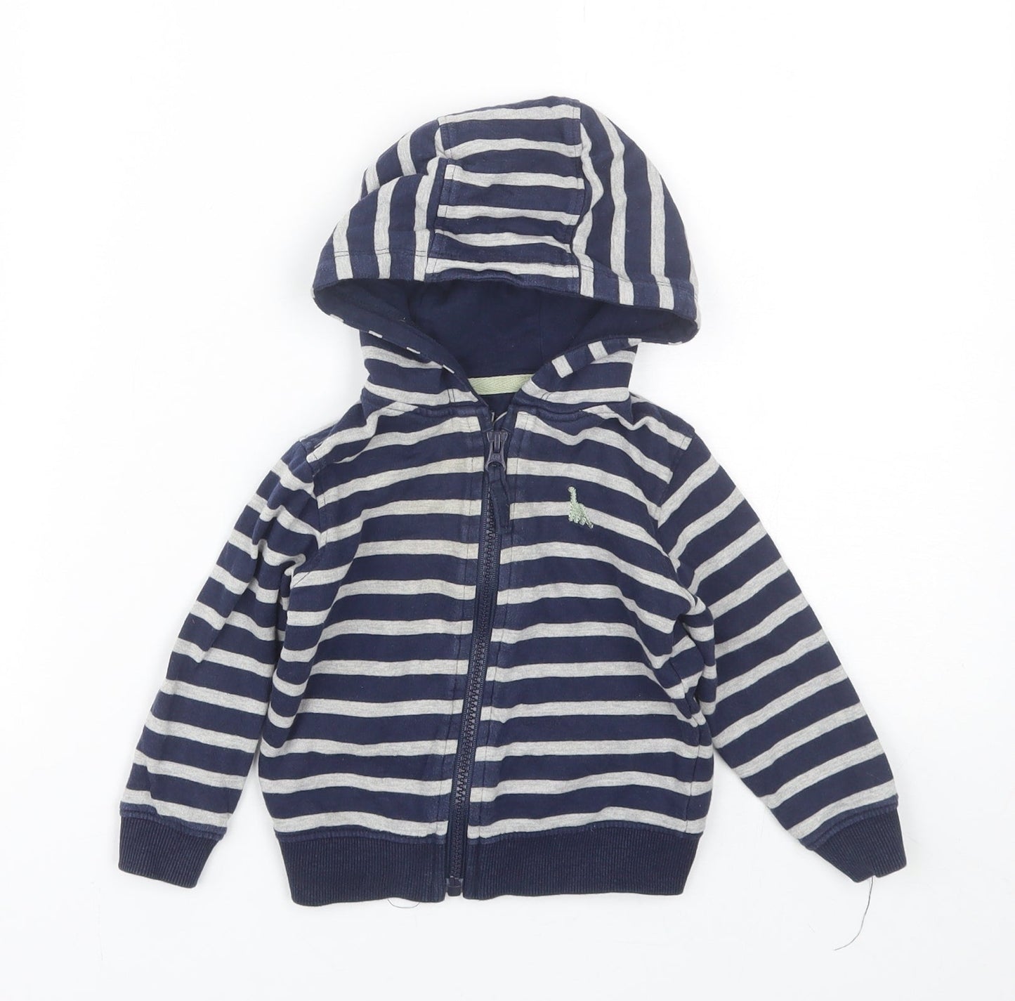 Lullaby Baby Blue Striped  Full Zip Jumper Size 9-12 Months