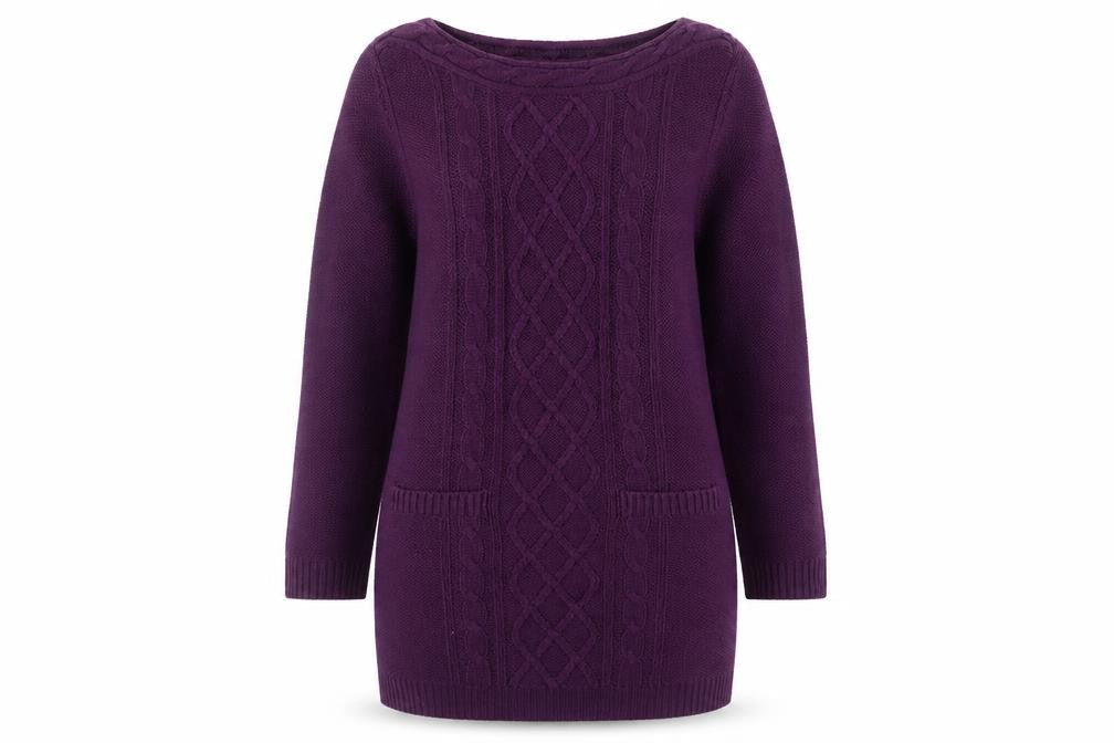Womens UK Size 12 BHS Purple Pullover Jumper