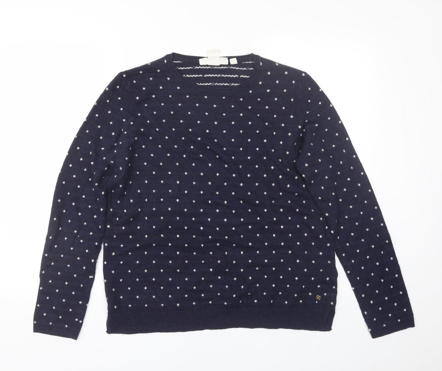 Womens UK Size M H&M Blue Pullover Jumper