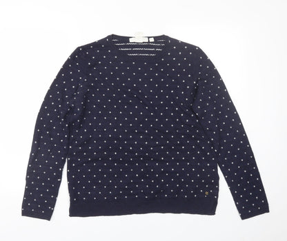 Womens UK Size M H&M Blue Pullover Jumper
