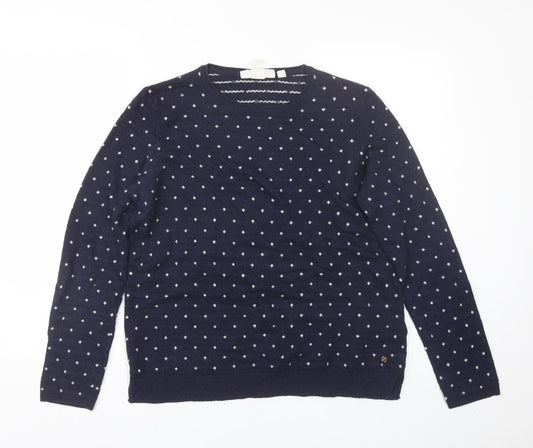 Womens UK Size M H&M Blue Pullover Jumper