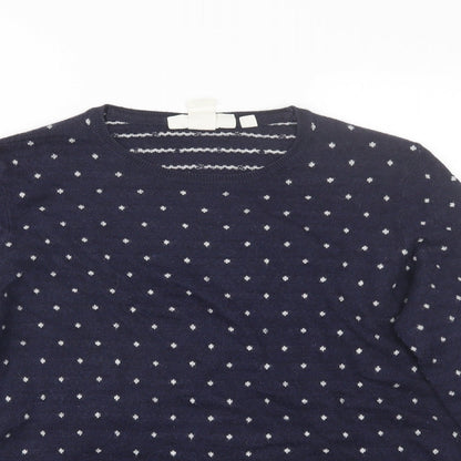 Womens UK Size M H&M Blue Pullover Jumper