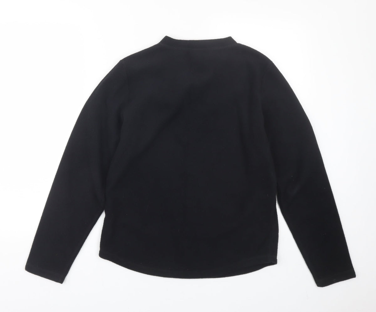 Back view of Para women’s black top pyjama top, size S