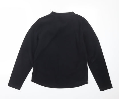 Back view of Para women’s black top pyjama top, size S