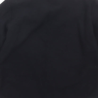 Brand and care label for Para women’s black top pyjama top, size S