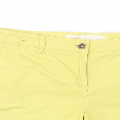 NEXT Womens Yellow   Bermuda Shorts Size 10