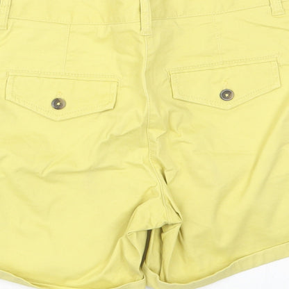 NEXT Womens Yellow   Bermuda Shorts Size 10