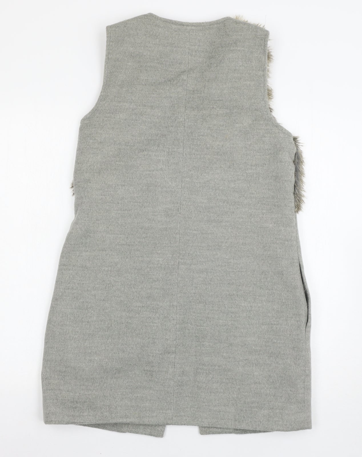 Womens UK Size 8 New Look Grey Gilet