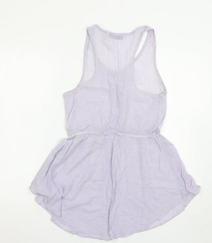 Topshop Womens Blue Striped  Mini  Size S