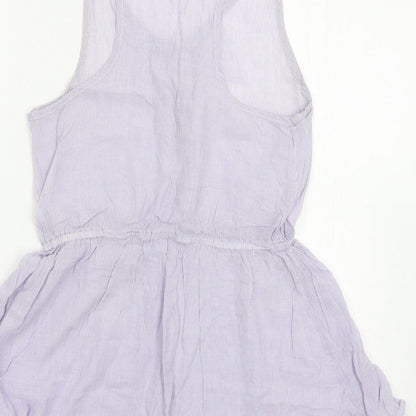 Topshop Womens Blue Striped  Mini  Size S