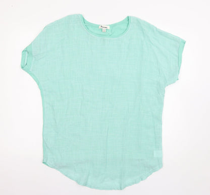 Womens UK Size M Misumi Green Basic T-Shirt