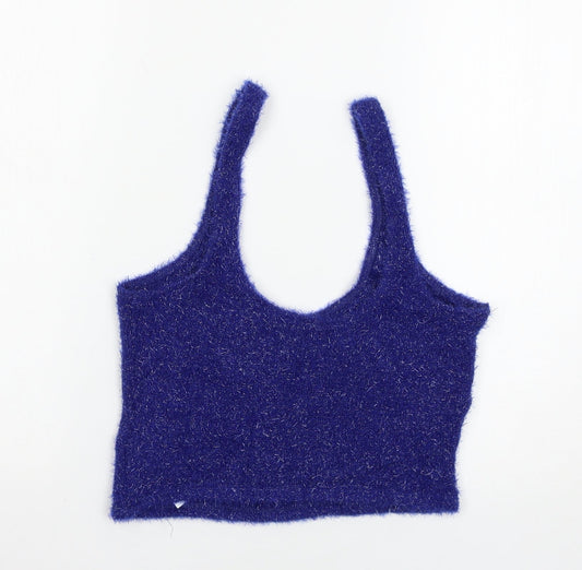 Bershka Womens Blue   Basic Tank Size M