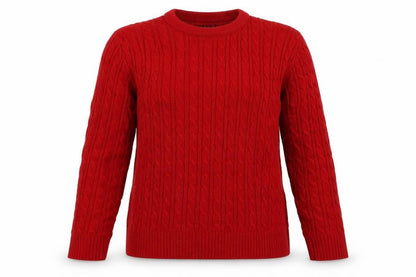 Womens UK Size L CHIC Red Pullover Jumper
