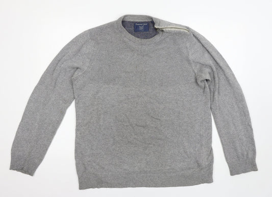 Twisted Soul Mens Grey   Pullover Jumper Size L