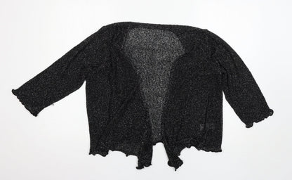 Womens UK Size M BM Black Cardigan Jumper