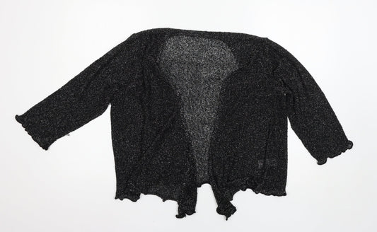 Womens UK Size M BM Black Cardigan Jumper