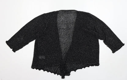 Womens UK Size M BM Black Cardigan Jumper