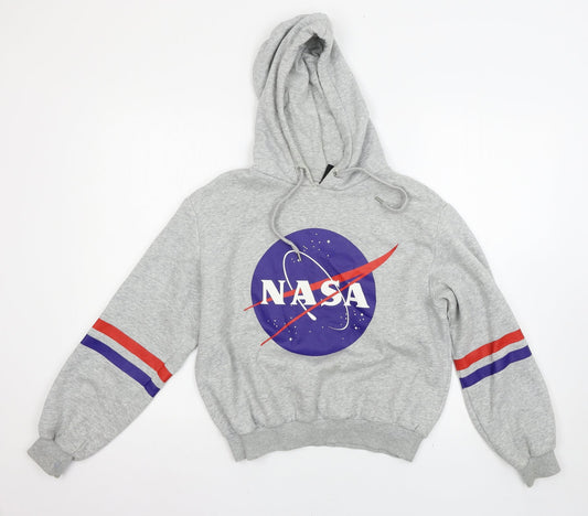 H&M Womens Grey   Pullover Hoodie Size S