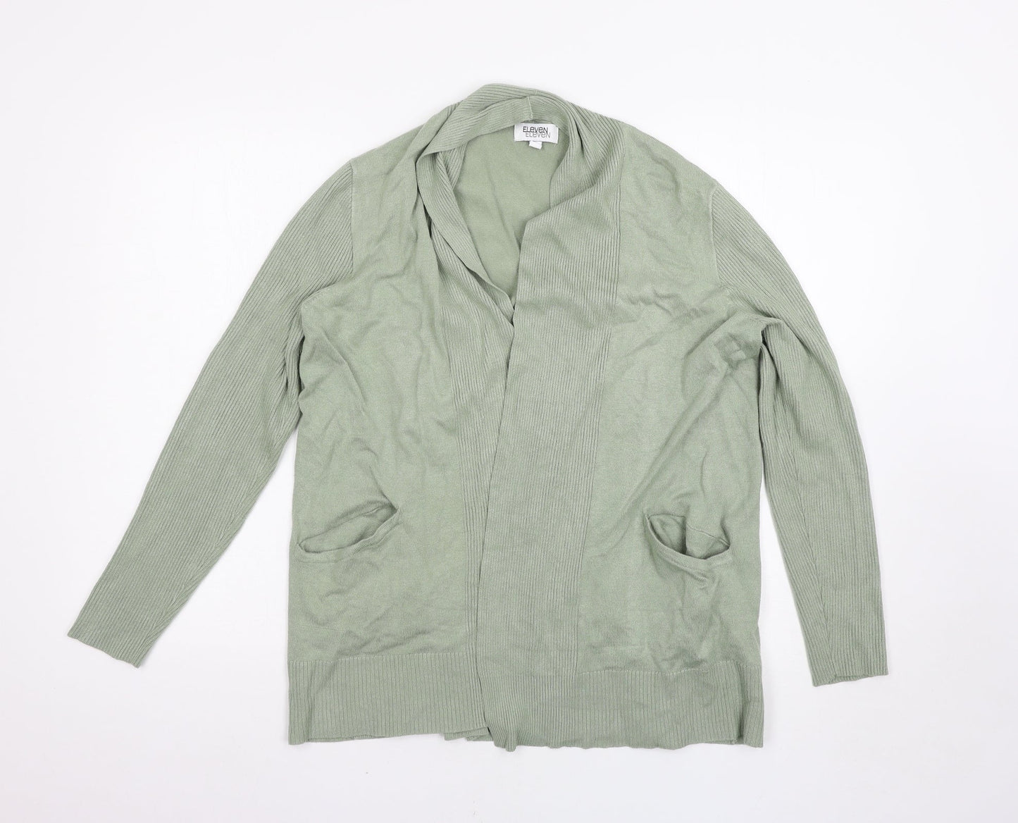 Eleven Womens Green   Cardigan Jumper Size M