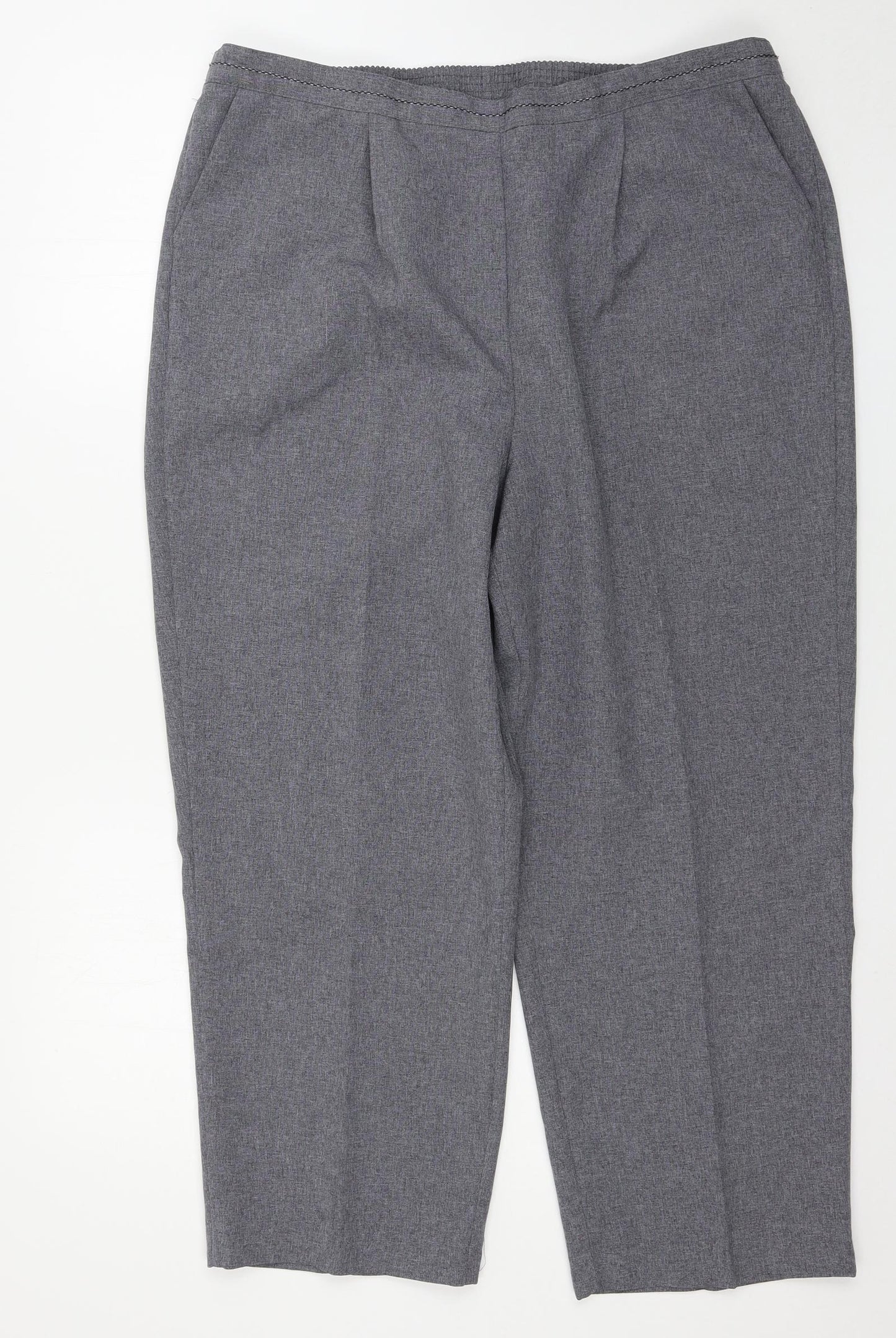 BM Womens Grey   Trousers  Size 18 L25 in