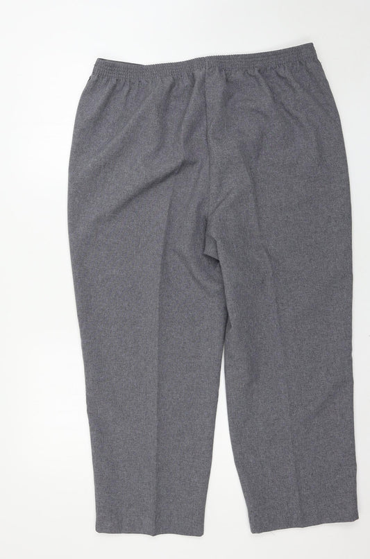 BM Womens Grey   Trousers  Size 18 L25 in