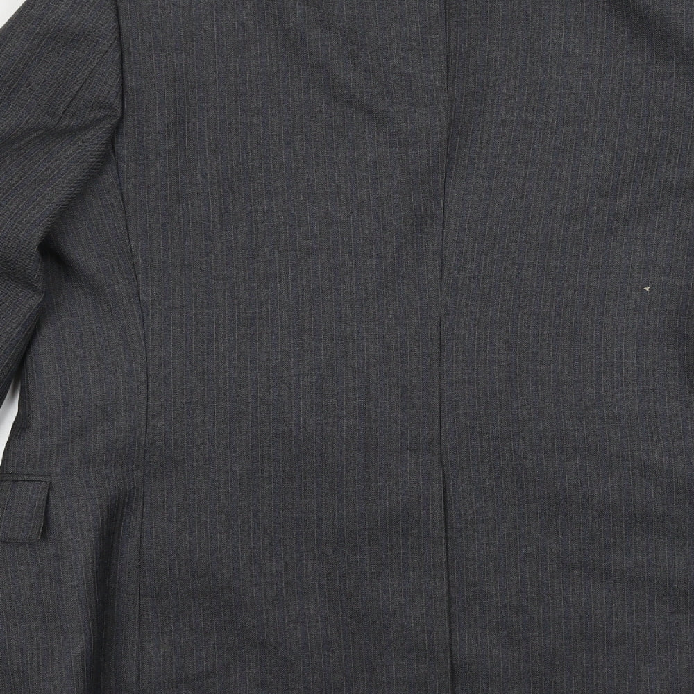 Mens UK Size 40 Greenwoods Regular Grey Suit Jacket