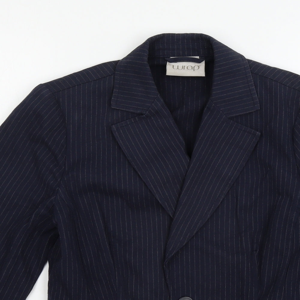 wrap Womens Blue   Jacket Blazer Size 10