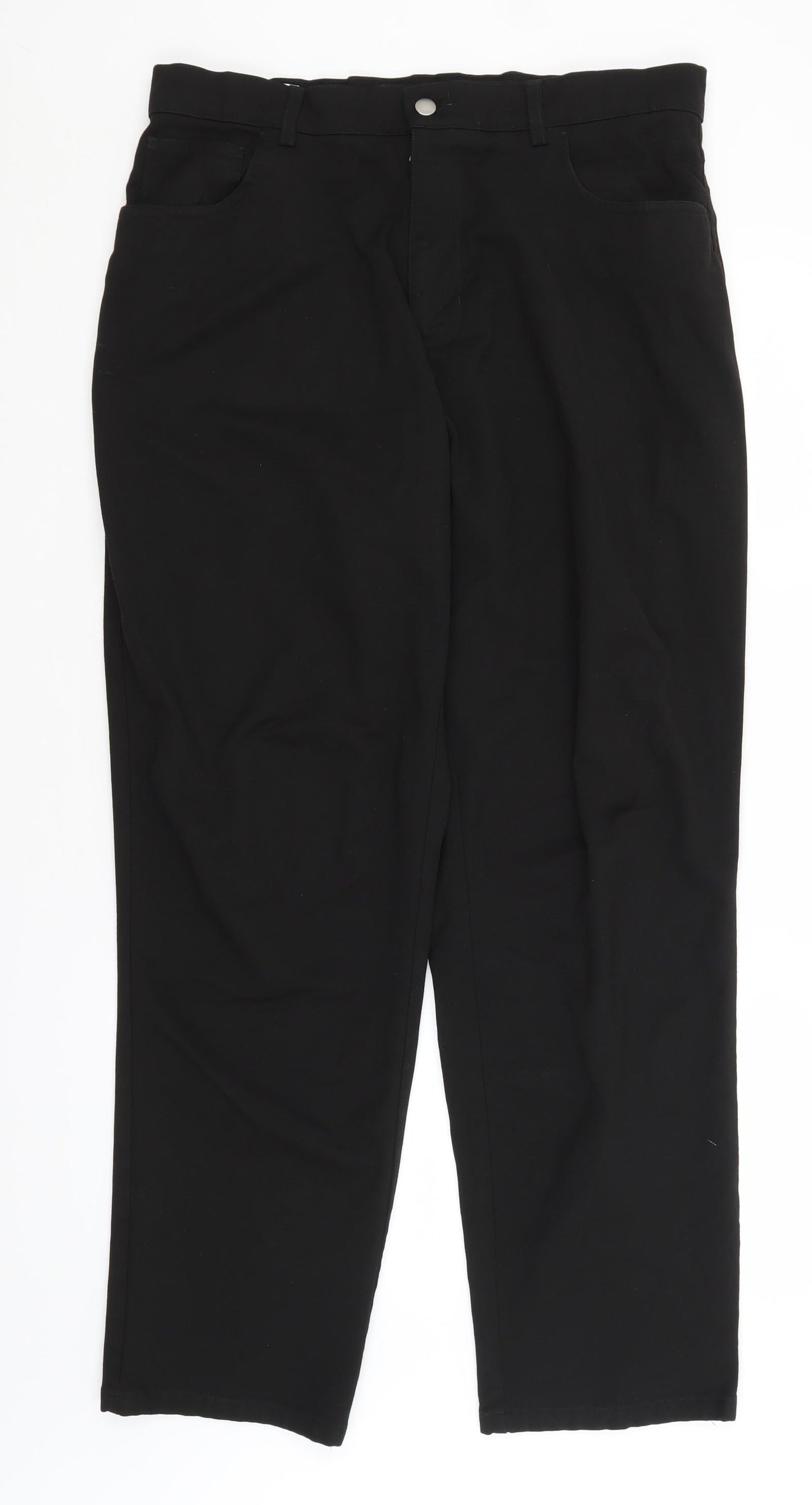 Preworn Mens Black   Trousers  Size 36 in L30 in
