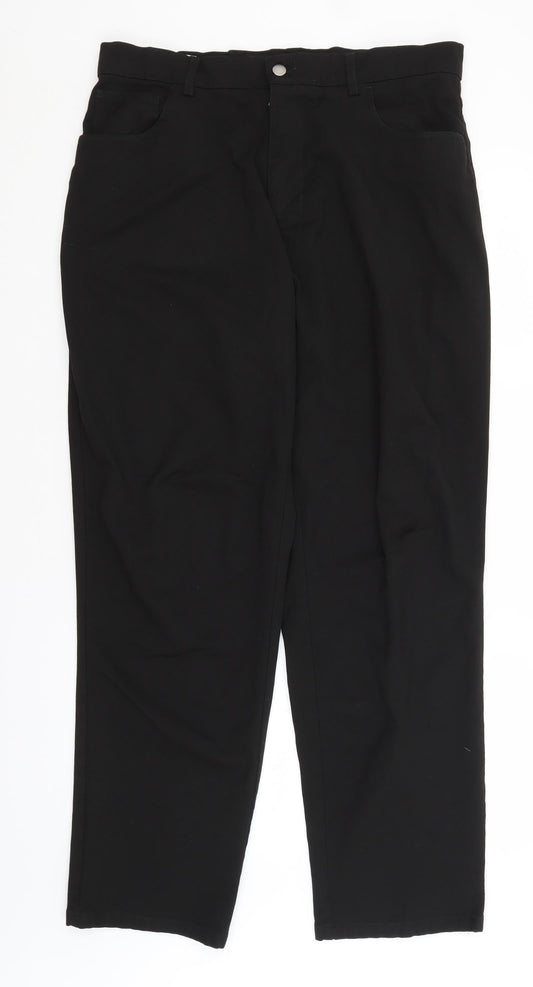 Preworn Mens Black   Trousers  Size 36 in L30 in