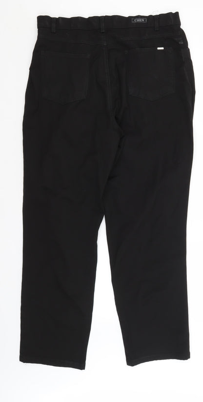 Preworn Mens Black   Trousers  Size 36 in L30 in