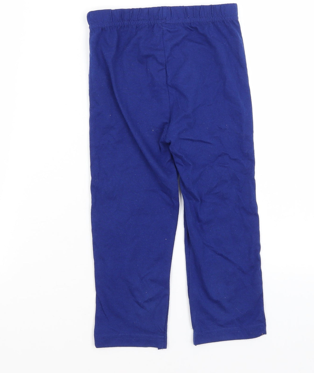 Back view of Paw Patrol boys’ blue solid pyjama pants, size 2-3, years