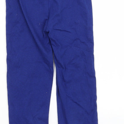 Brand and care label for Paw Patrol boys’ blue solid pyjama pants, size 2-3, years