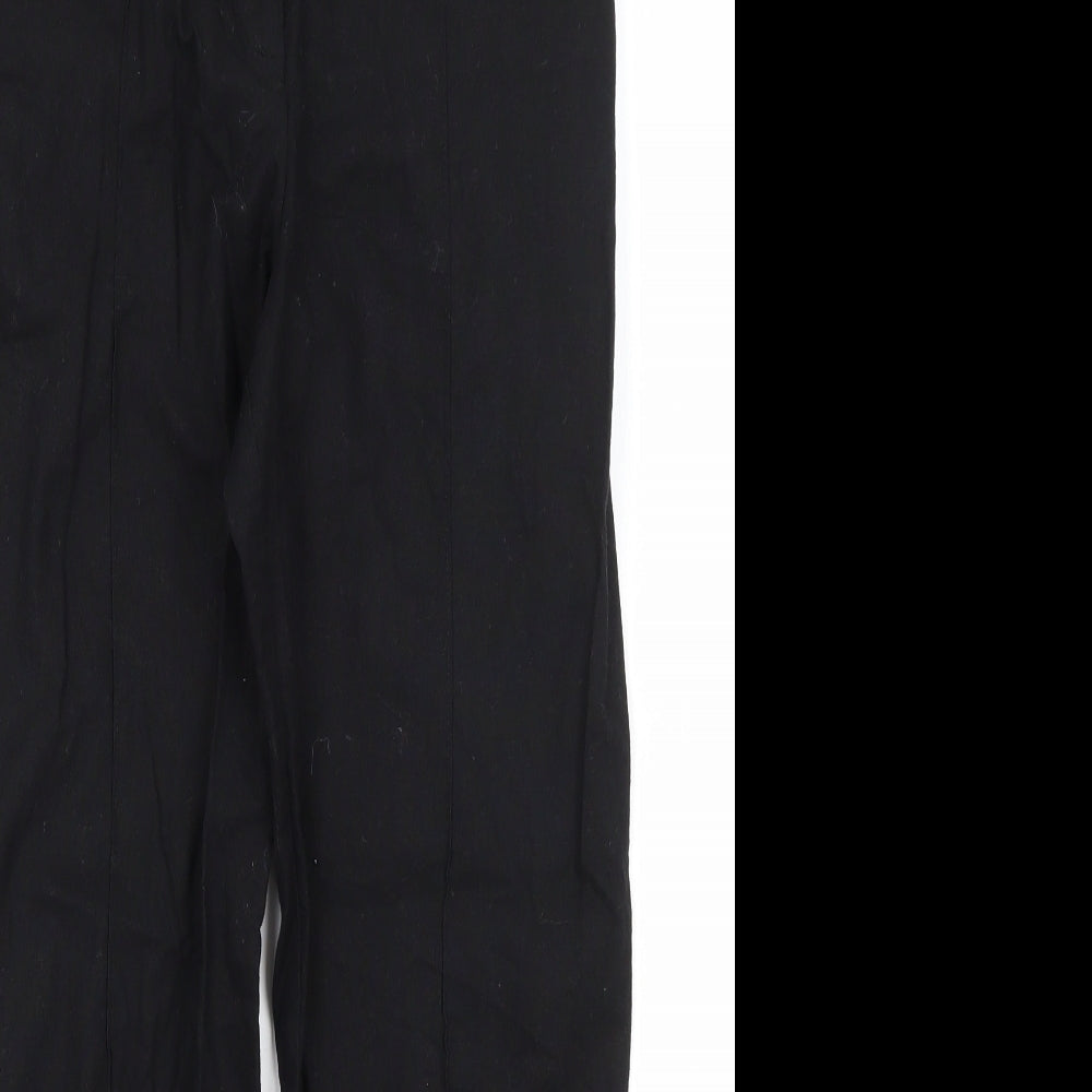 Womens UK Size 10 ASOS Regular Fit  Black Trousers