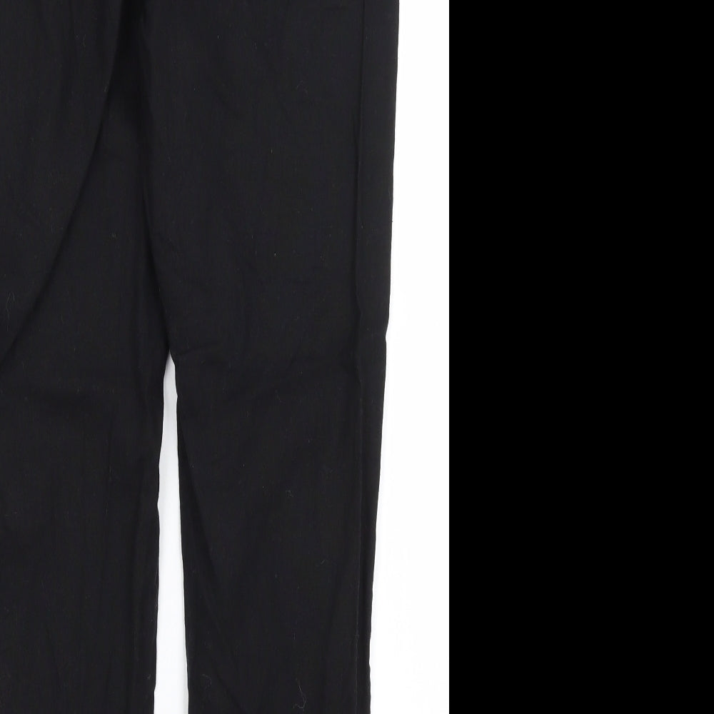 Womens UK Size 10 ASOS Regular Fit  Black Trousers