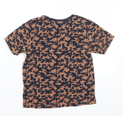 Nutmeg Boys Blue Camouflage  Basic T-Shirt Size 5-6 Years