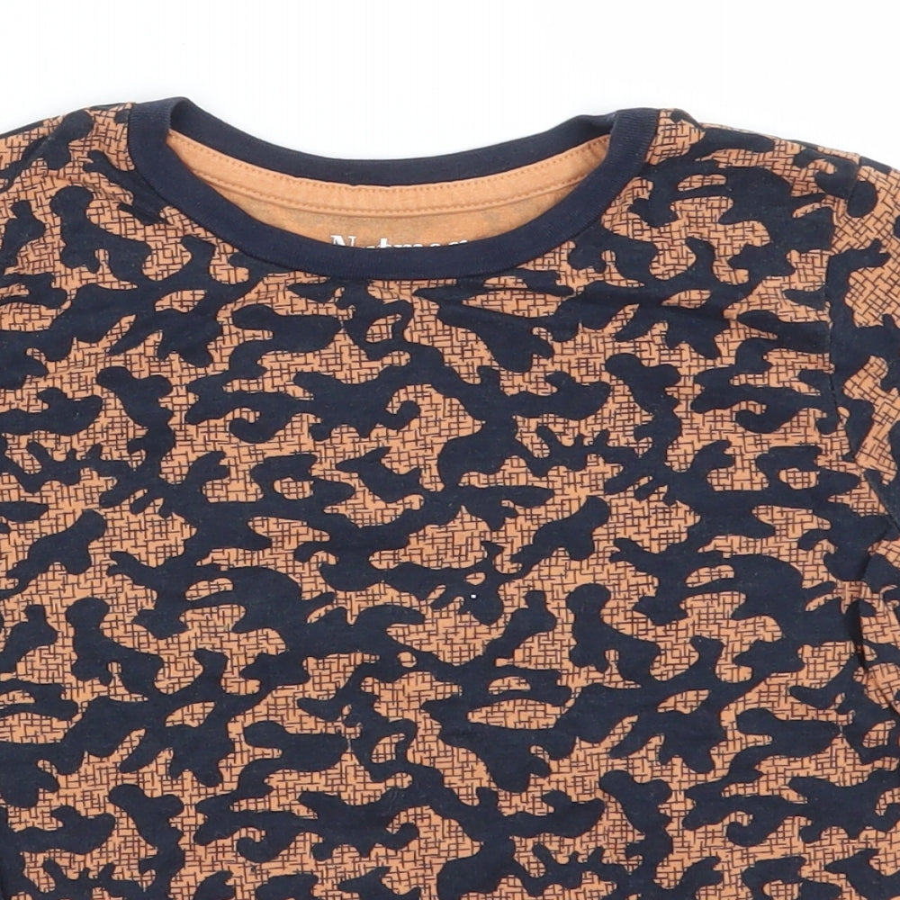 Nutmeg Boys Blue Camouflage  Basic T-Shirt Size 5-6 Years