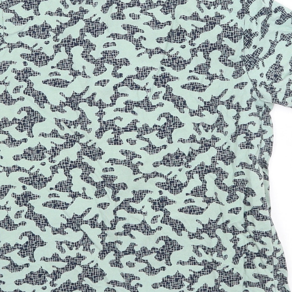Nutmeg Boys Blue Camouflage  Basic T-Shirt Size 5-6 Years