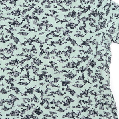 Nutmeg Boys Blue Camouflage  Basic T-Shirt Size 5-6 Years